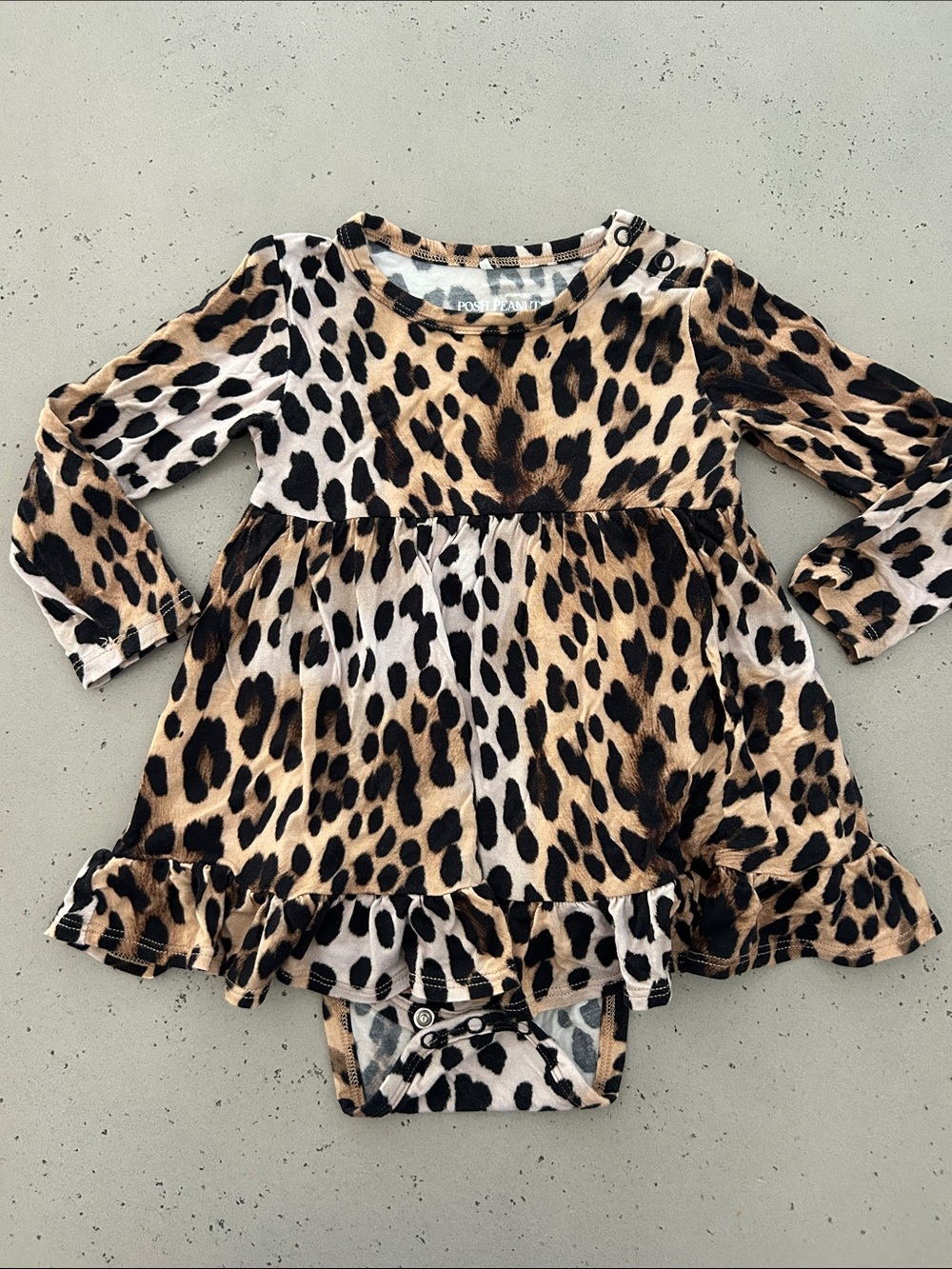 Posh Peanut 12-18M leopard dress